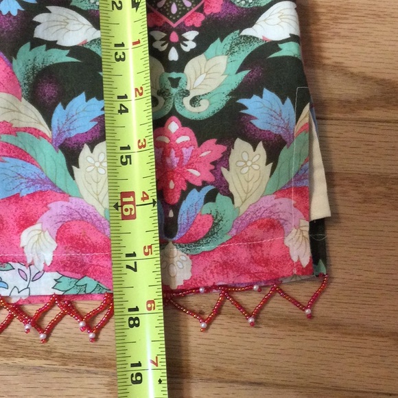 2 Boston Proper pink floral beaded pencil skirt - Picture 12 of 14